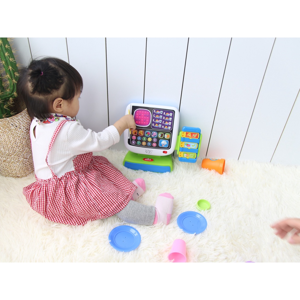 Bộ đồ chơi giáo dục sớm, nhập vai: máy tính tiền tự động Winfun 2515 kích thích bé phát triển trí tưởng tượng