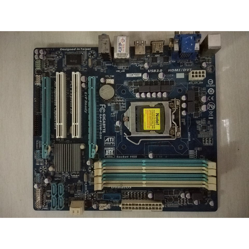 Main 4 khe ram, Giga B75M-D3H, B75-D3V có 4 khe ram, nâng cấp PUBG | BigBuy360 - bigbuy360.vn