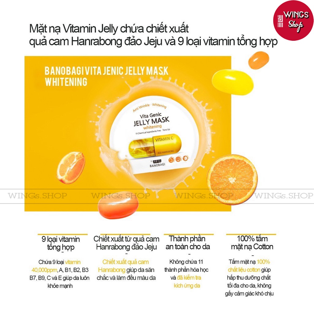 Mặt Nạ Dưỡng Da Banobagi Vita Genic Jelly Mask 30ml | Hàng Chính Hãng | BigBuy360 - bigbuy360.vn