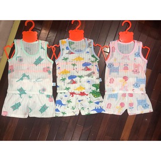 [BANBUONBANLE]Bộ Cotton giấy sát nách bé trai bé gái