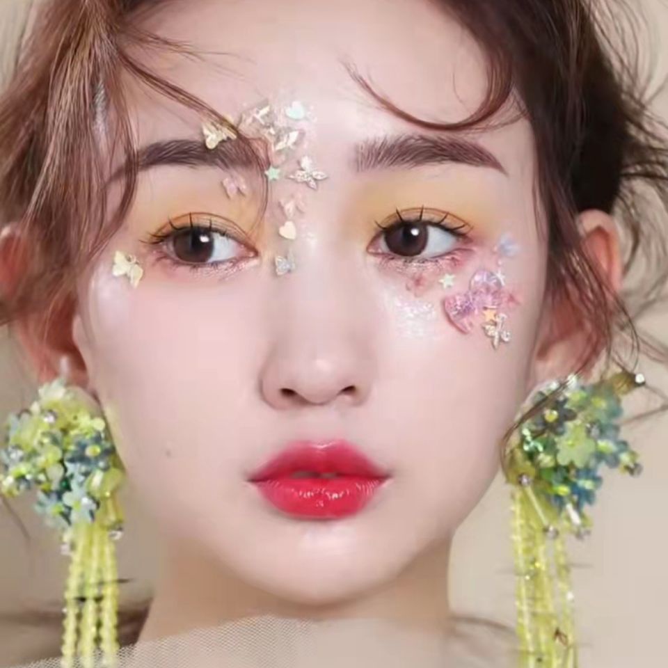 Dụng Cụ Trang Điểm Mắt Bướm Đính Kim Cương Sáng Bóng Cho Trang Điểm Mắt Mặt Và Mắt | BigBuy360 - bigbuy360.vn