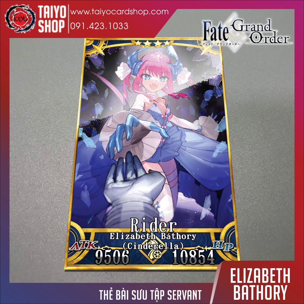 Thẻ bài custom card bánh xốp anime Fate/Grand Order FGO để sưu tầm tự chọn Elizabeth Báthory