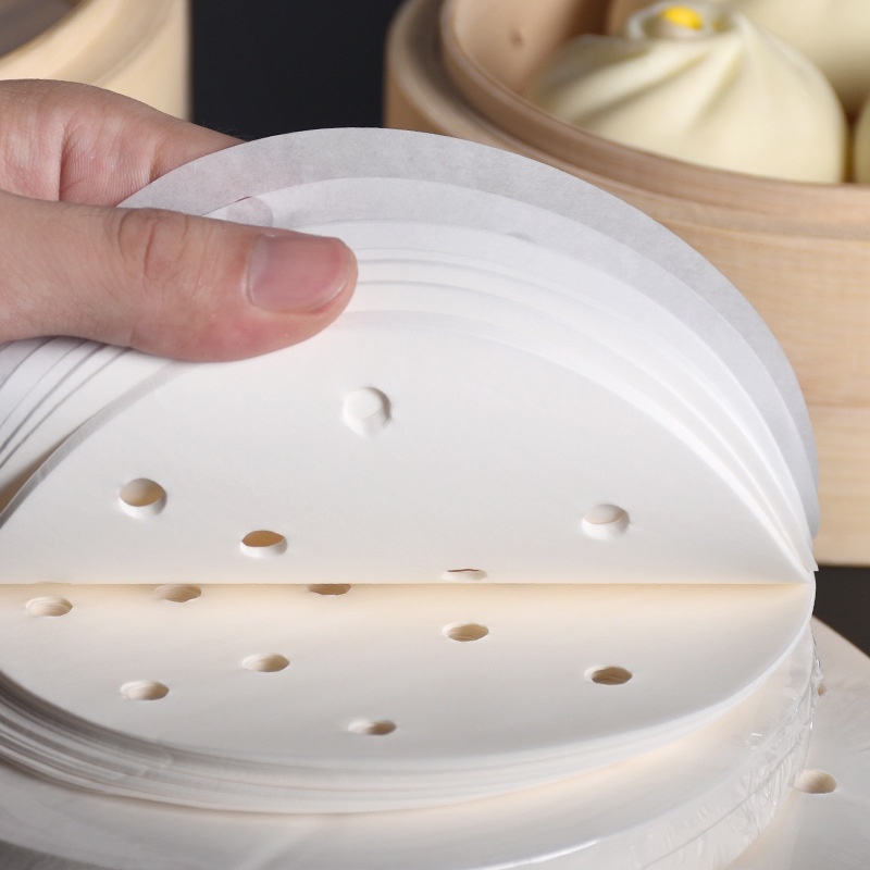 Bộ 100 Giấy Lót Hấp Bánh Chống Dính Dùng Một Lần Tiện Dụng