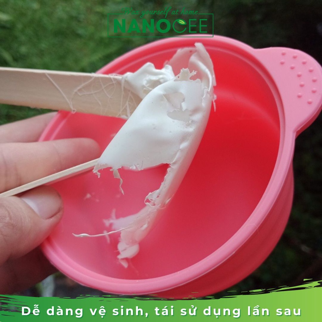 Nồi Nấu Sáp Wax Lông, Máy Nấu Sáp Wax Triệt Lông Tại Nhà: Nồi PRO100, PRO200, Nồi Chống Dính, Tặng Que Wax - NANOCEE WAX