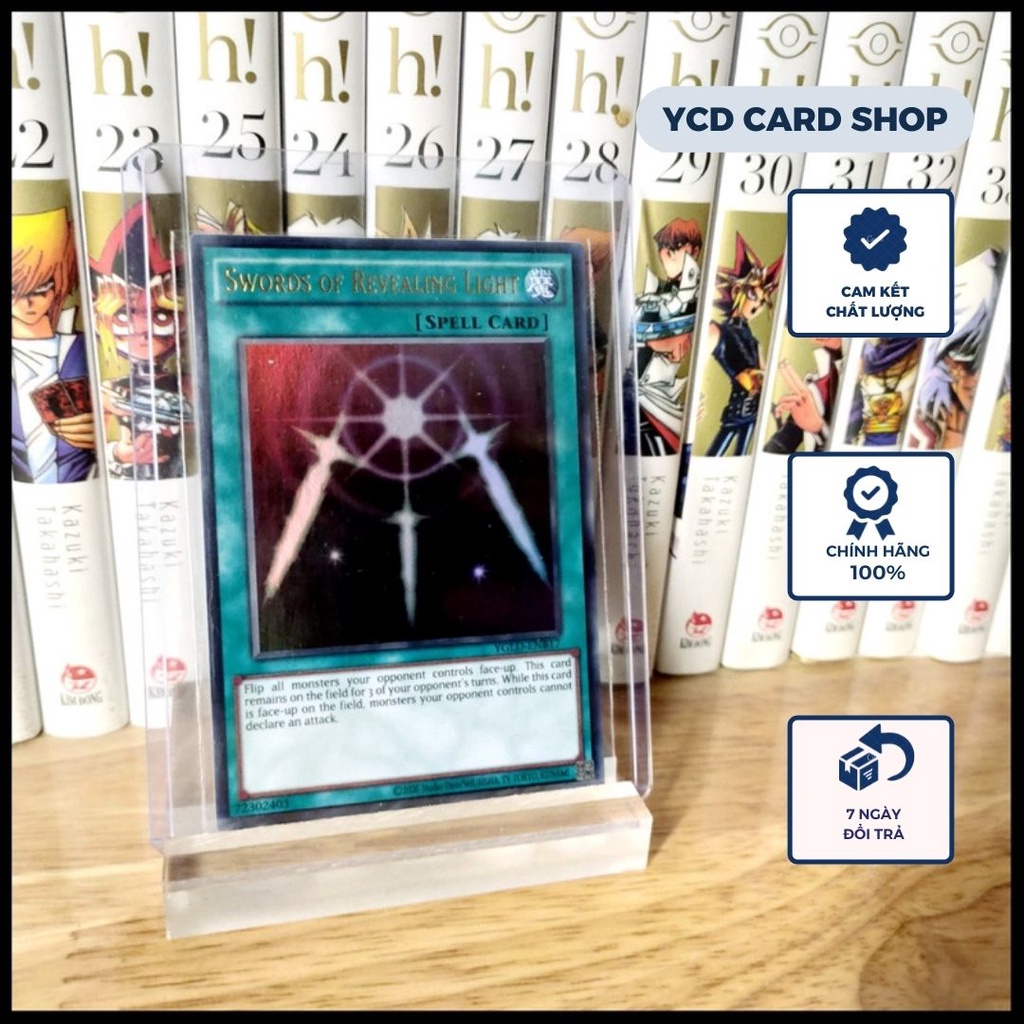 Thẻ bài Yugioh chính hãng gươm ánh sáng - Swords Of Revealing Light – Ultra Rare