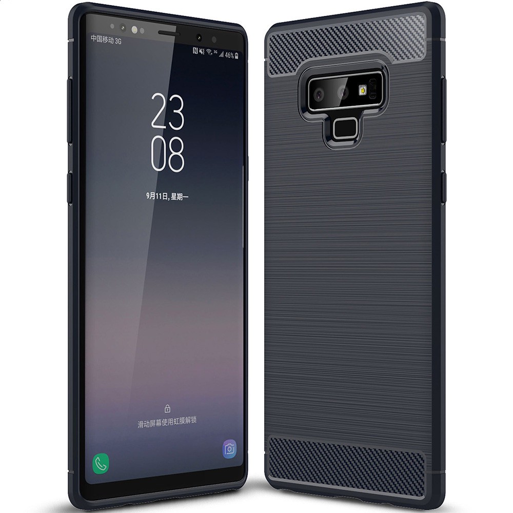 Ốp điện thoại TOPEWON dẻo sợi carbon thời trang cho Samsung Galaxy Note 9