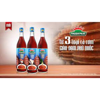 Nước mắm cá cơm Thuận Phát 40 độ đạm - Chai 610ml