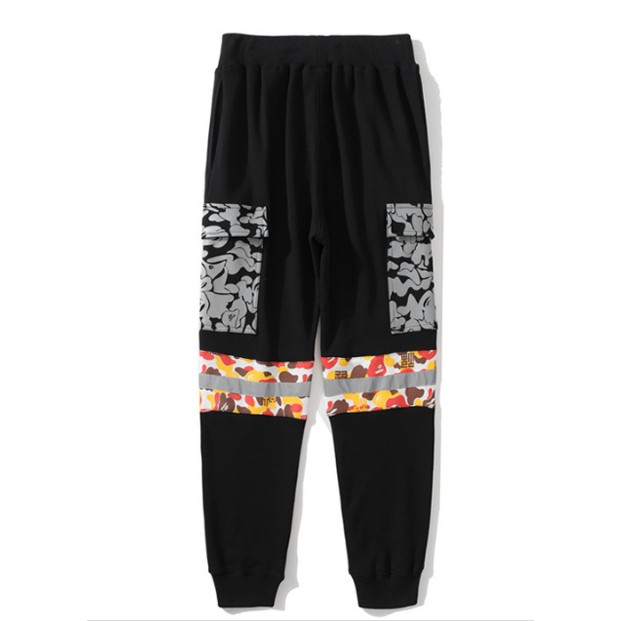 BAPE Quần Jogger Nam Họa Tiết Rằn Ri Cá Tính