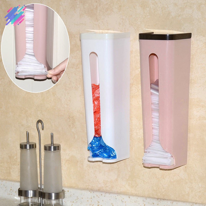 Hộp nhựa đựng túi rác nylon gắn tường nhà bếp / nhà tắm tiện lợi