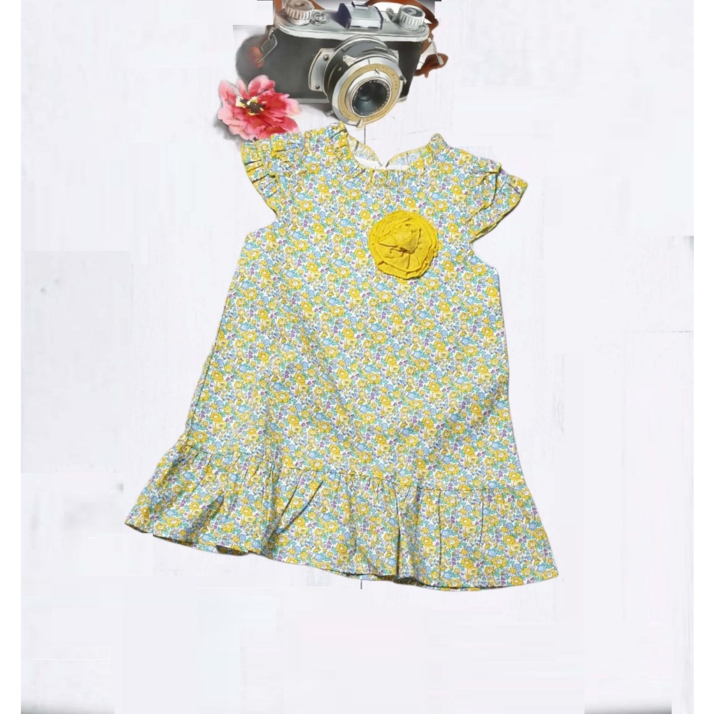 [Chính hãng KATA] Đầm Bé Gái Cotton Hoa Nhí Vintage, Đầm Tết - Trang 25 KIds ADKT1