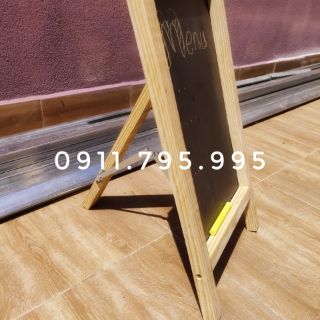 Bảng đen viết phấn mini để bàn( 20x45cm)3 màu
