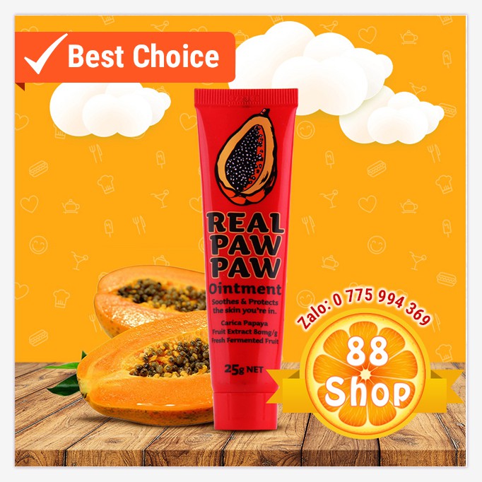 Dưỡng môi Kem Đu Đủ Đa năng REAL PAW PAW Úc [ 119 K ]