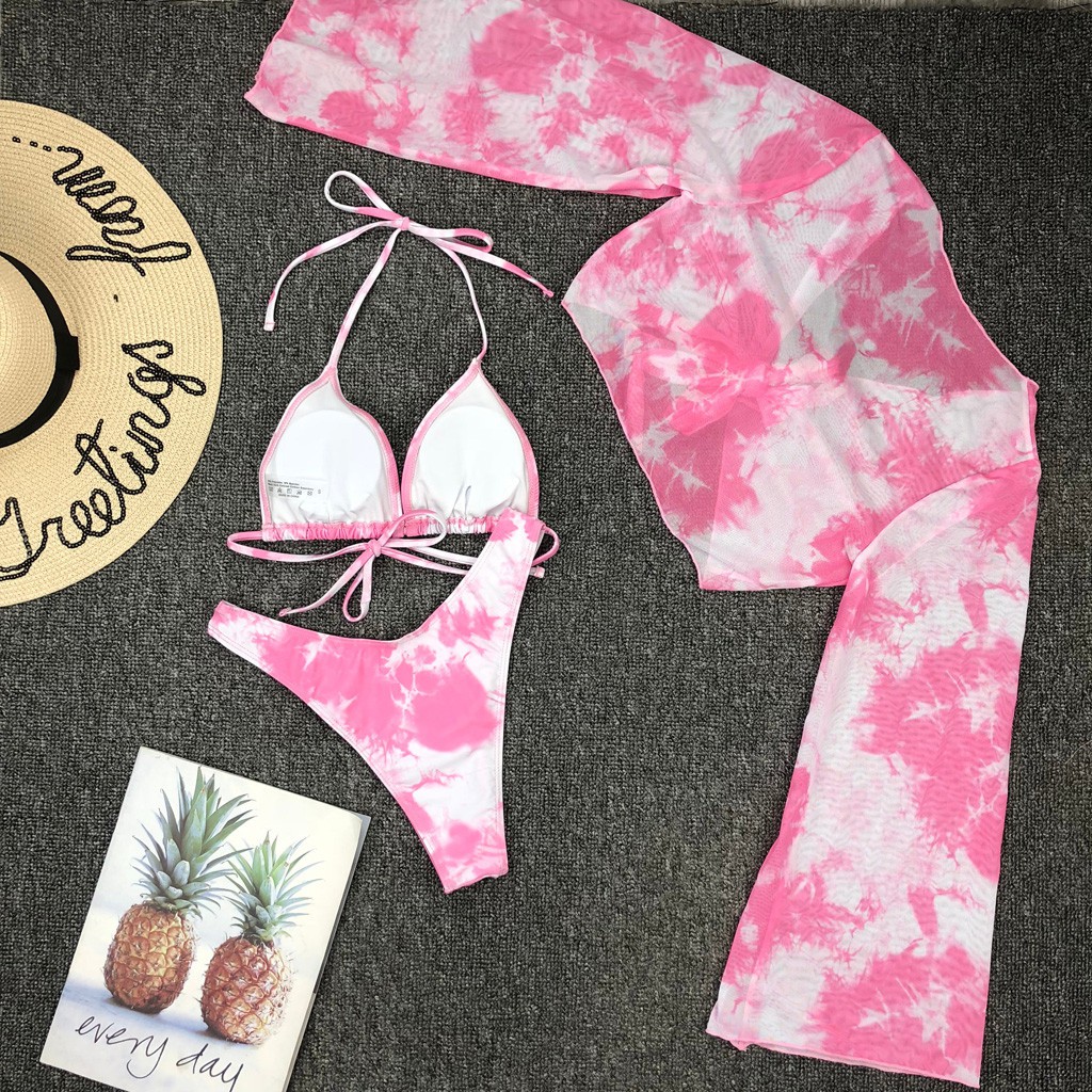 [Mã FACBGO245 giảm 10K đơn bất kì] Bikini Cột Dây + Áo Tay Dài Thiết Kế Quyến Rũ Cho Nữ | BigBuy360 - bigbuy360.vn