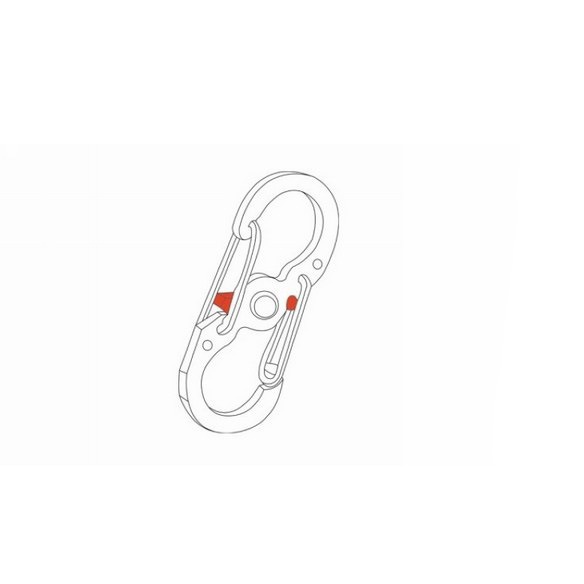 Móc khóa EDC SOSAMA móc treo chìa khóa carabiner treo balo du lịch có chốt khoá xoay tiện dụng HK-001209