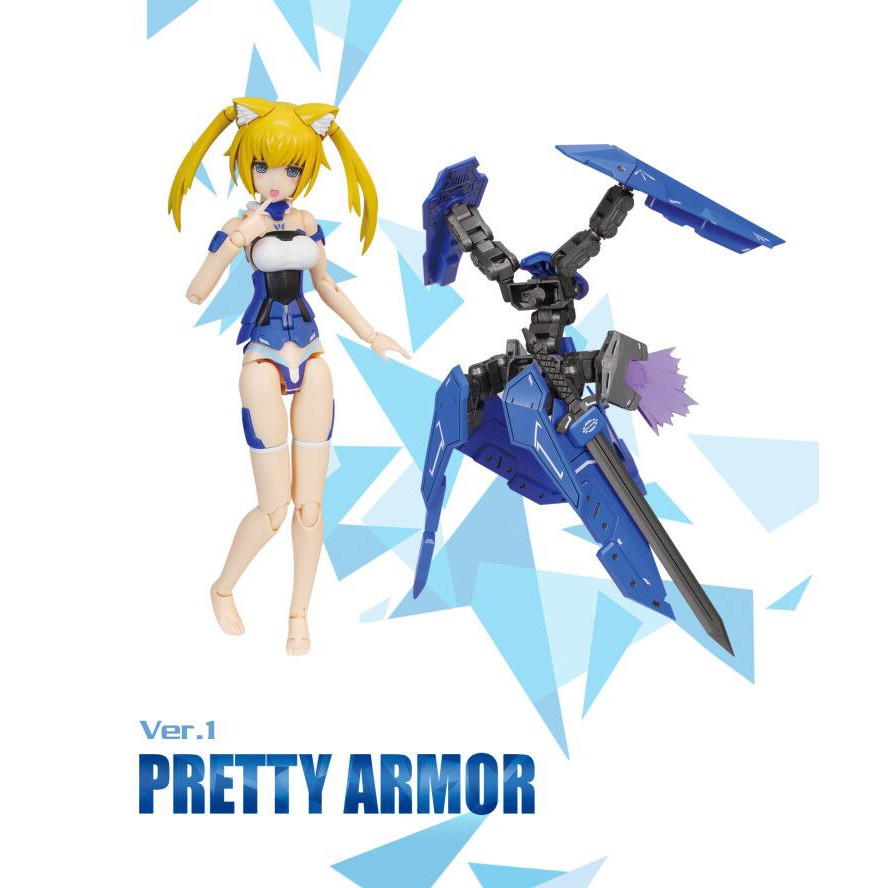 Mô hình lắp ghép Pretty Armor Girl ver.1 Blue - PA model