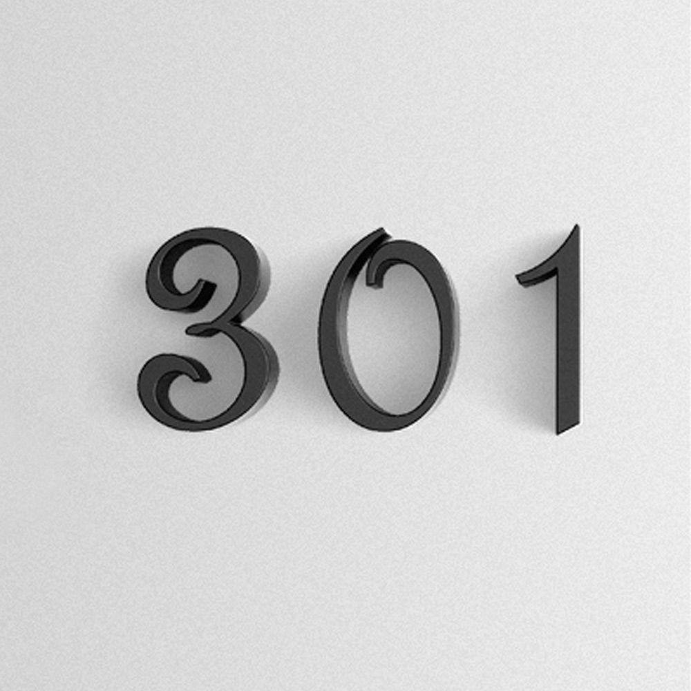 Miếng Dán Số Từ 0-9 Kí Tự Tự Bằng Acrylic Dùng Trang Trí Văn Phòng / Khách Sạn DIY