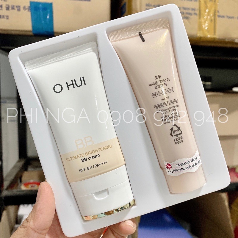 Kem nền BB Ohui mẫu mới tặng sữa rửa mặt 40ml