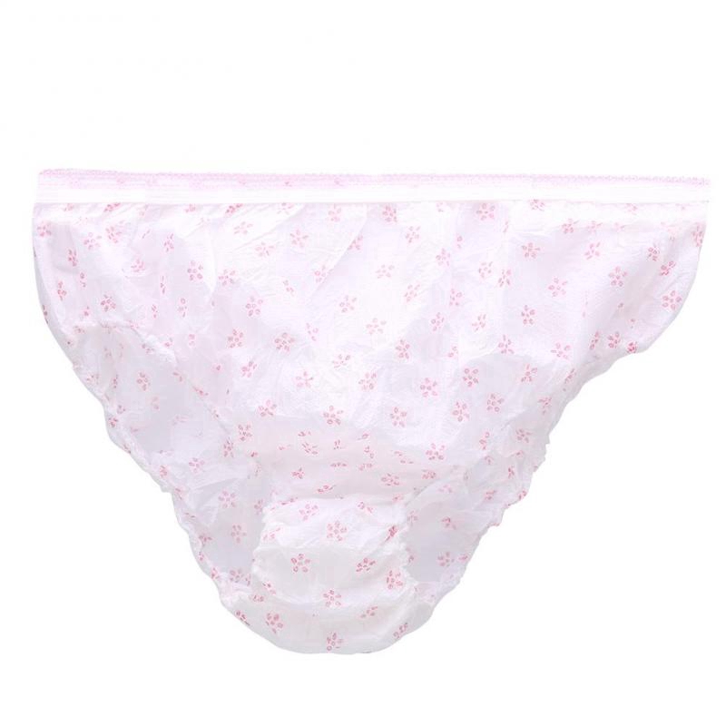 7pcs/lot Wrapped Travel Disposable Panties,Women's Cotton Prenatal Postpartum Brief Panties,Ladies Paper Underwear,