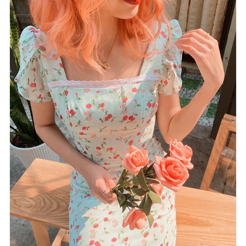 Floral Dress - Đầm dài hoạt tiết hoa
