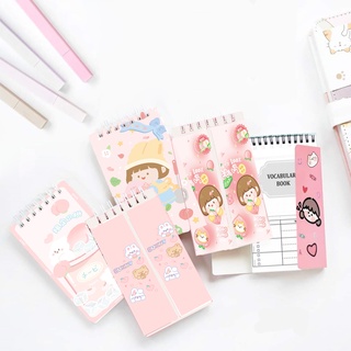 Sổ từ vựng đào vocabulary notebook TVI17a dễ thương hoạt hình