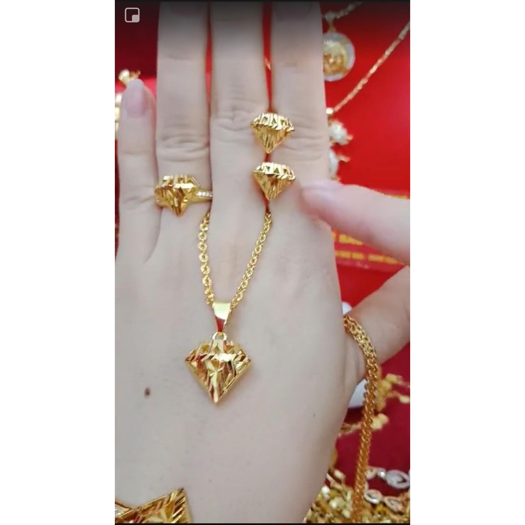 Bộ trang sức kim cương sang chảnh mã 058