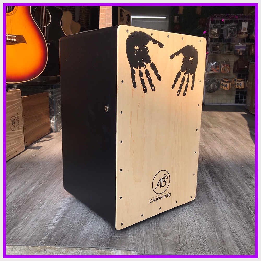 Trống cajon AB mẫu mã độc lạ - kèm bao và miếng lót mông