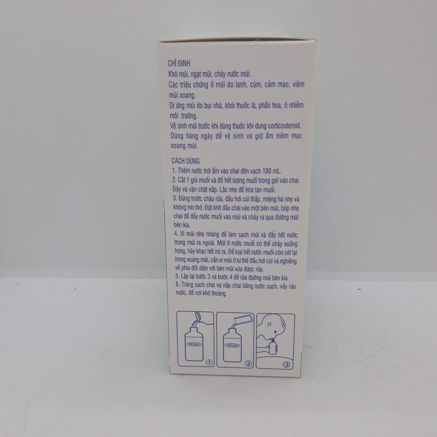 Bình rửa mũi cho bé Cát Linh Sinufresh Kids chai 180ml tặng kèm 15 gói muối nano rửa xoang, dụng cụ có van điều chỉnh