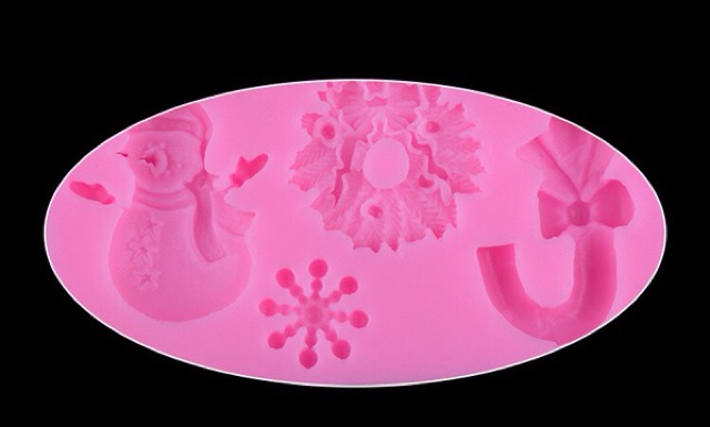 Khuôn Silicon 3D Làm Kẹo Đường Trang Trí Noel