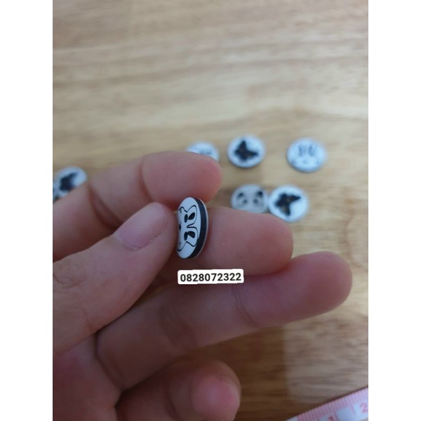 Nút Nhựa Trang Trí 12mm 2 lỗ Đủ Mẫu Gói 10 Viên