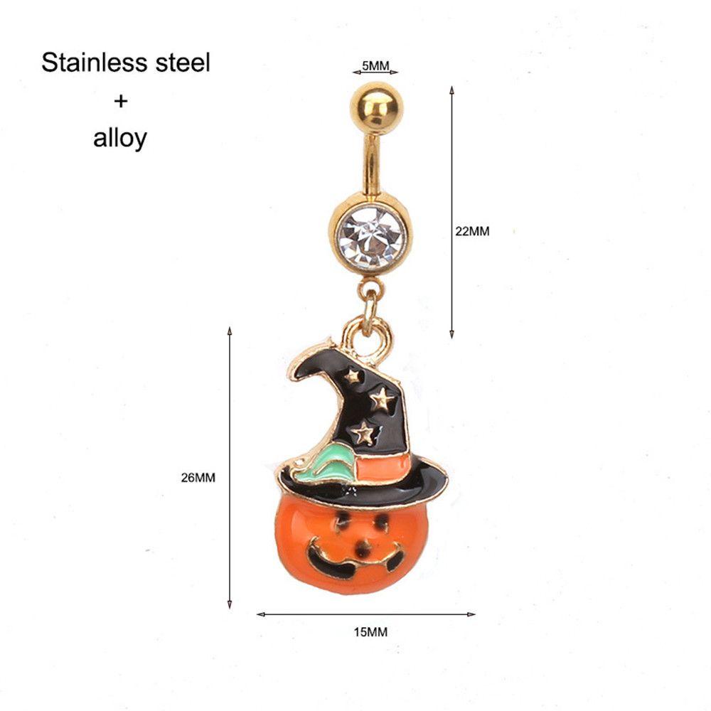 Khuyên Rốn Đính Đá Lấp Lánh Thời Trang Halloween
