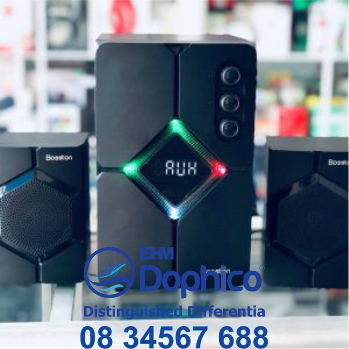 Loa vi tính 2.1 Bosston T1800 – Bluetooth –  Led RGB – AC/220V – Chính Hãng – Bảo Hành 12 tháng