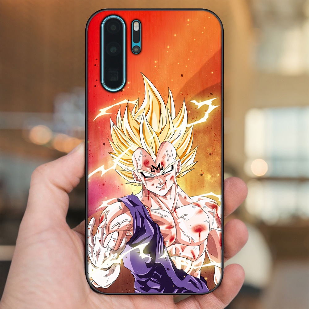 Ốp lưng Huawei P30 Pro viền đen in hình Vegeta Dragon Ball