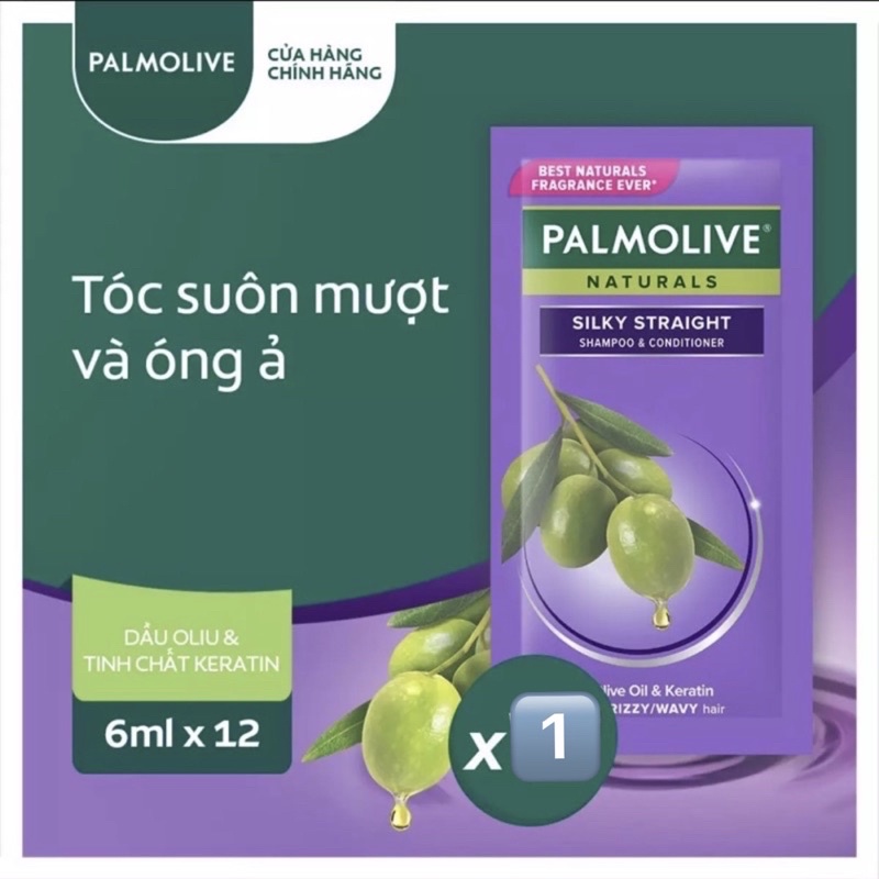 [Gói 6g] Dầu gội có dầu xả Palmolive dưỡng ẩm