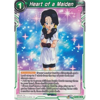 Thẻ bài Dragonball - TCG - Heart of a Maiden / BT14-086'