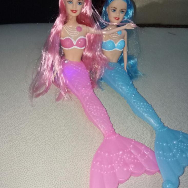 Búp Bê Barbie Đuôi Nàng Tiên Cá Có Đèn Độc Đáo