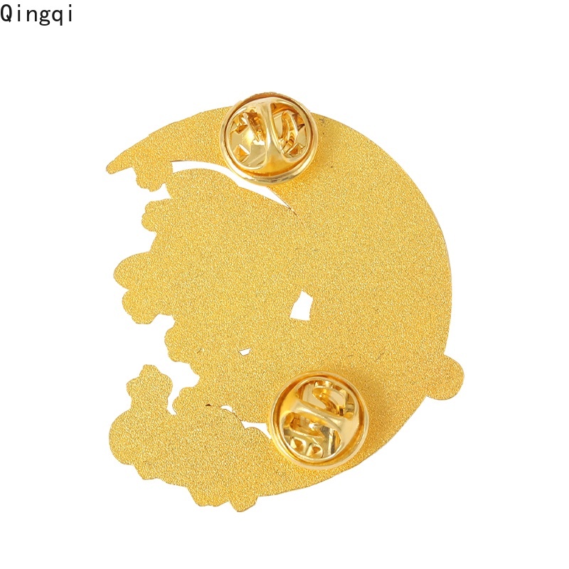 Ghim cài áo Miss Zoe tráng men hình mặt trăng/ thời gian trẻ trung dễ thương cá tính làm quà tặng cho bé trai và bé gái