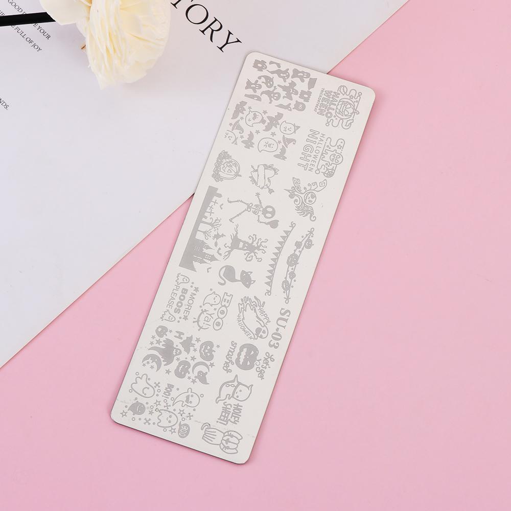 NIUYOU Khuôn Mẫu Hoạ Tiết Chữ Mới