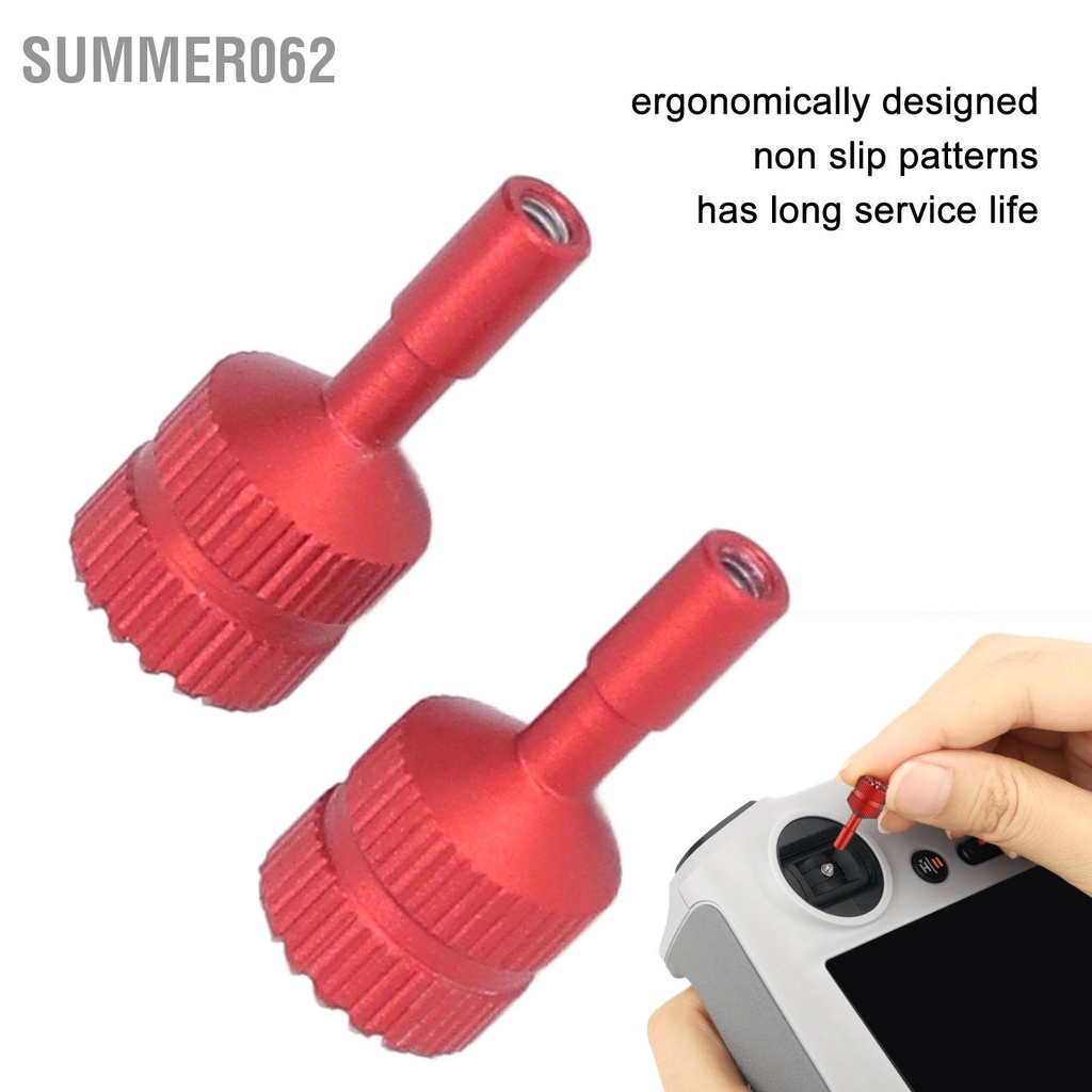 Summer062 2PCS RC Joystick Hợp kim nhôm có thể tháo rời Điều khiển từ xa Ngón tay cái Rocker cho Mini3 Pro