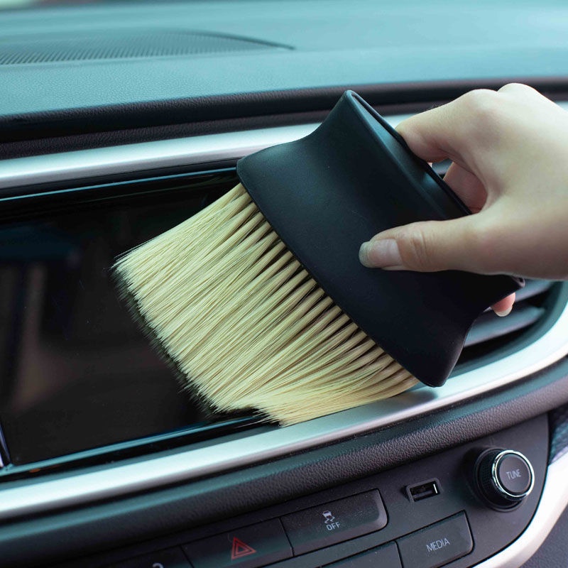 Bàn Chải Nylon Mềm Làm Sạch Bề Mặt Ghế Ngồi Xe Hơi Chống Trầy Xước