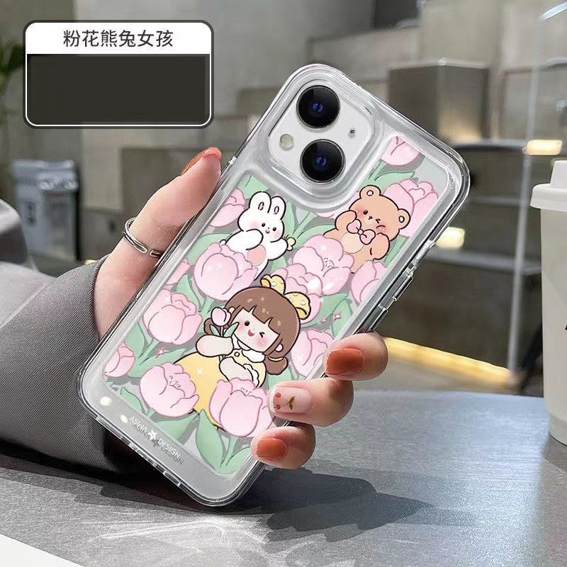 Ốp Điện Thoại Trong Suốt Hình Gấu Hoạt Hình Cho iphone 11 13 7 8 Plus 12 13Pro Max X XS Max 7 8 SE 2020