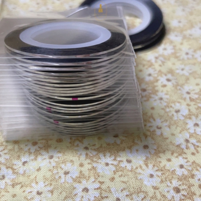 Dây line kim tuyến trang trí móng làm nail