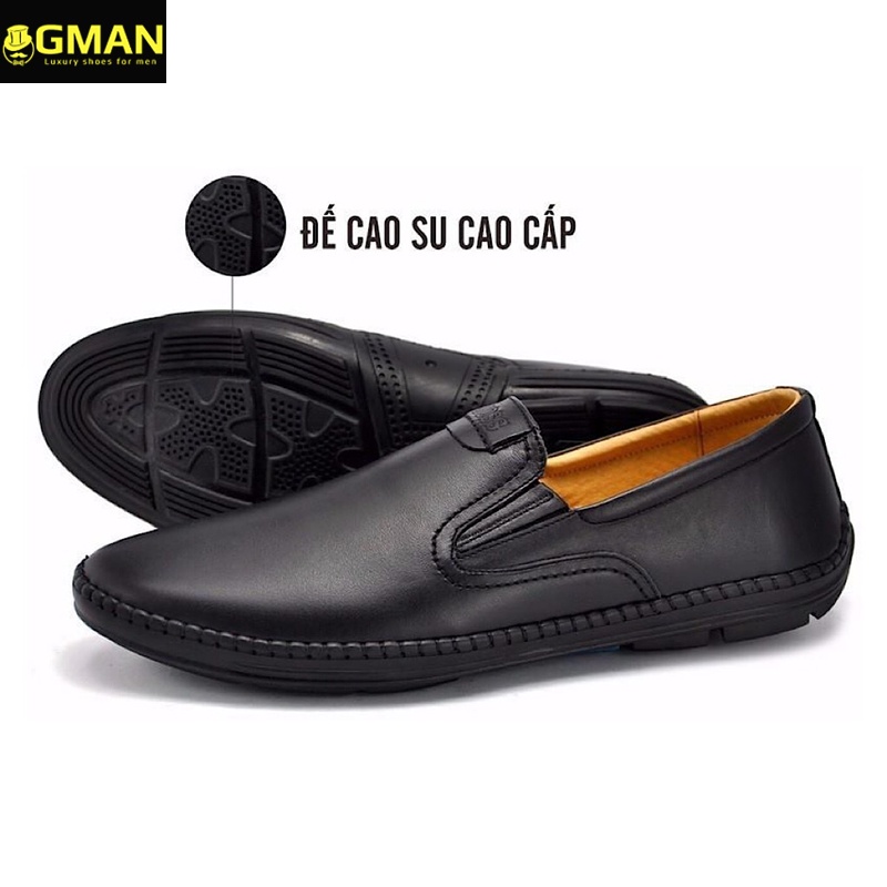 Giày da nam chất liệu da thật 100% mềm mại đế cao su khâu chỉ dù siêu êm chân TK009