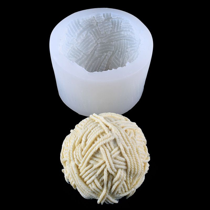 Khuôn silicon bó len làm nến, làm thạch