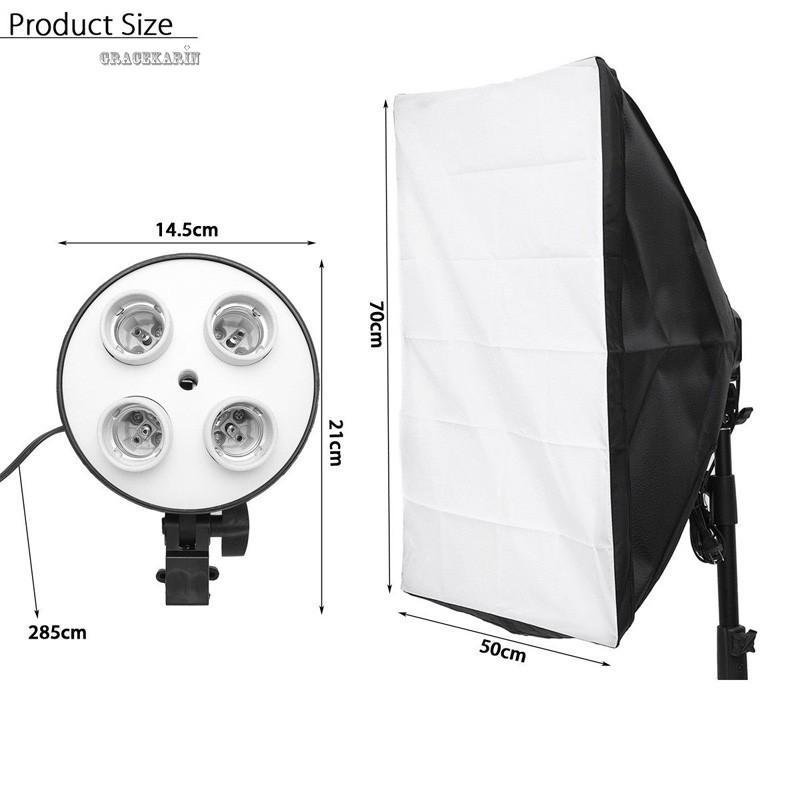 Bộ Đèn Hắt Sáng 4 Trong 1 E27 Dành Cho Studio Chụp Ảnh