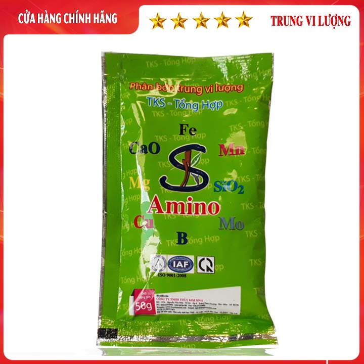 Phân Bón Lá: TRUNG VI LƯỢNG TỔNG HỢP - GÓI 50Gr