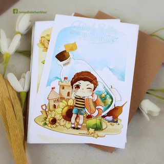 Bưu thiếp hình vẽ Chibi Sơn Tùng M-TP