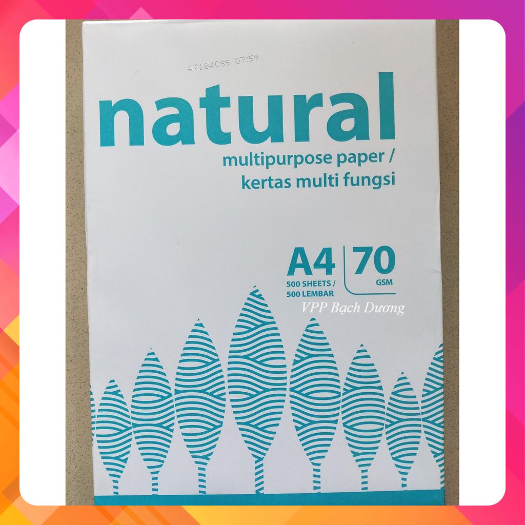 Giấy Natural A4 70 - Giấy Natural 70 gsm - Giấy A4 - Giấy in A4 - Giấy Photo A4 - Giấy Indonesia