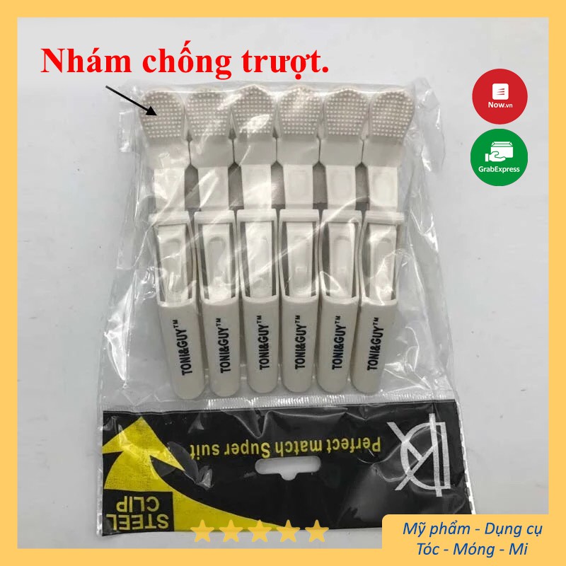 Kẹp vịt cá sấu Tony to đen vỉ 6 chiếc
