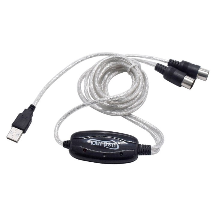 CÁP CHUYỂN MIDI SANG USB DÙNG CHO MÁY TÍNH - CÁP MIDI USB KẾT NỐI NHẠC CỤ HAY THIẾT BỊ ÂM THANH, ÁNH SÁNG VỚI MÁY TÍNH