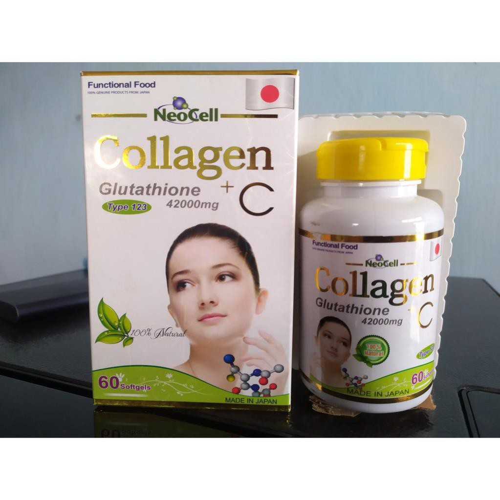 Collagen Glutathione C 42000mg làm đẹp da nám da vàng da chỗng lão hoá da